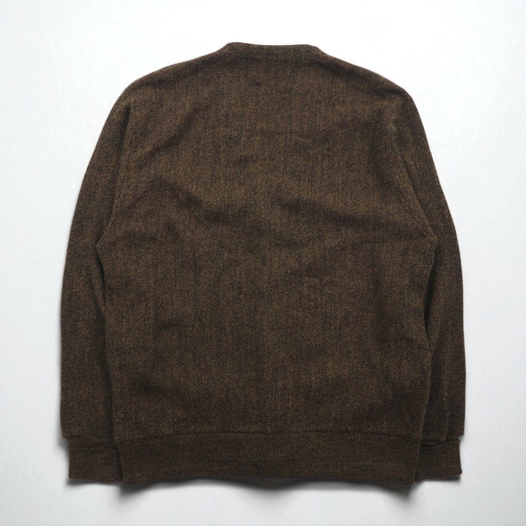 90s USA Vintage Knit Cardigan Cypress Links 90s Made in USA Knit Cardigan Size L Brown Acrylic