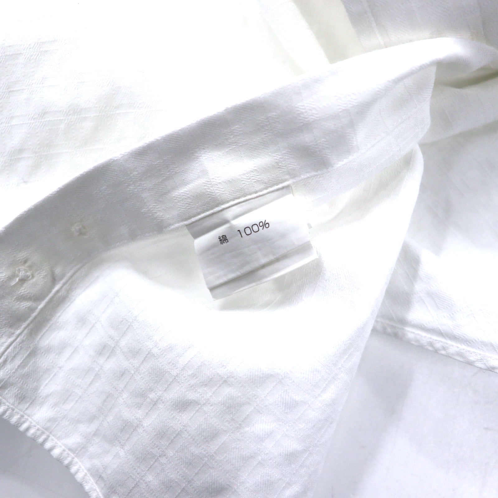 BURBERRY ボタンダウン ドレスシャツ LT ホワイト シャドーチェック ボタンダウン ドレスシャツ