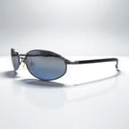 Ray-Ban Oval Sunglasses, Black Metal Frame, RB3230 004/7C, 55-18, 135mm