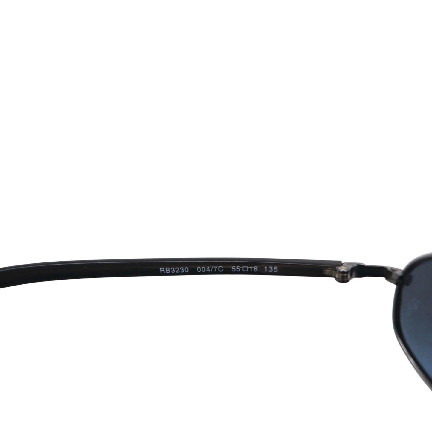Ray-Ban オーバル サングラス ブラック メタルフレーム RB3230 004/7C 55-18 135
