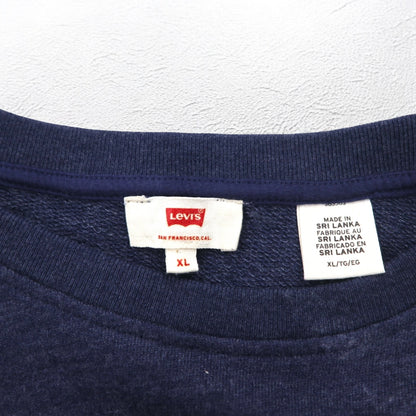Levi's Classic Crew Print Sweatshirt XL Navy 17387 Made in Sri Lanka