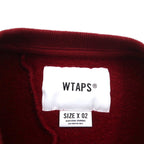 WTAPS Back Patch Crew Neck Sweatshirt Bordeaux Medium Cotton 232ATDT-CSM19