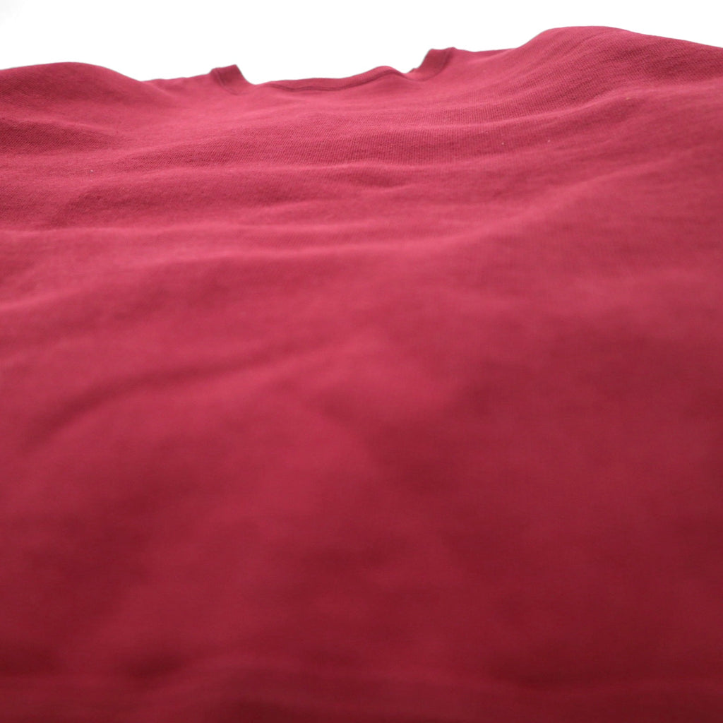 WTAPS Back Patch Crew Neck Sweatshirt Bordeaux Medium Cotton 232ATDT-CSM19