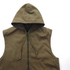 BURBERRY 英国製 90年代 ヴィンテージ 3WAY レイヤード ステンカラーコート M フーデッドベスト ヨーク 一枚袖 玉虫色 裏地ツイード イギリス製