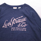 Levi's Classic Crew Print Sweatshirt XL Navy 17387 Made in Sri Lanka