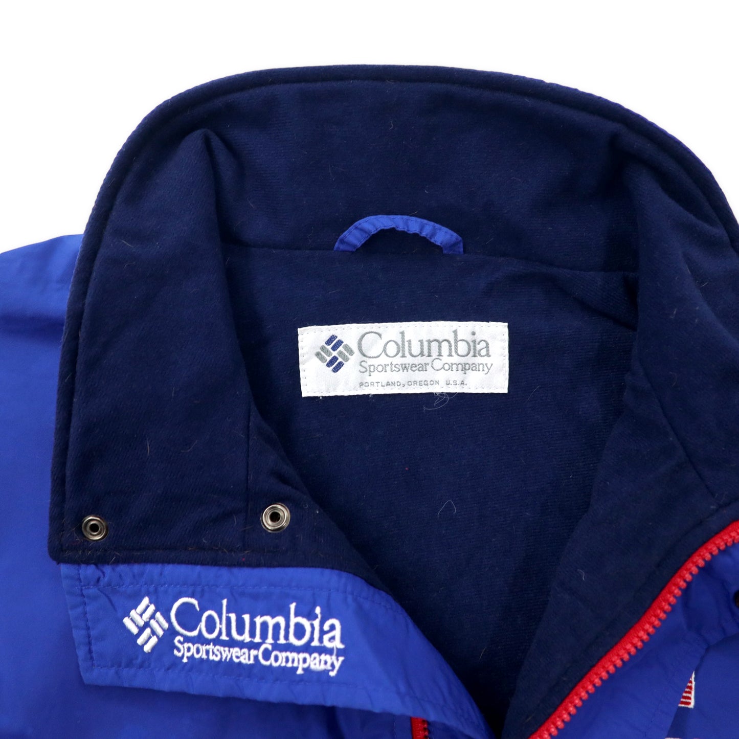 Columbia 90's Sailing Jacket Windbreaker L Blue Tricolor America's 