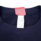 NFL Patriots Embroidered Sweatshirt XL Navy Cotton Fleece Lining SUPER BOWL Champions Big Size