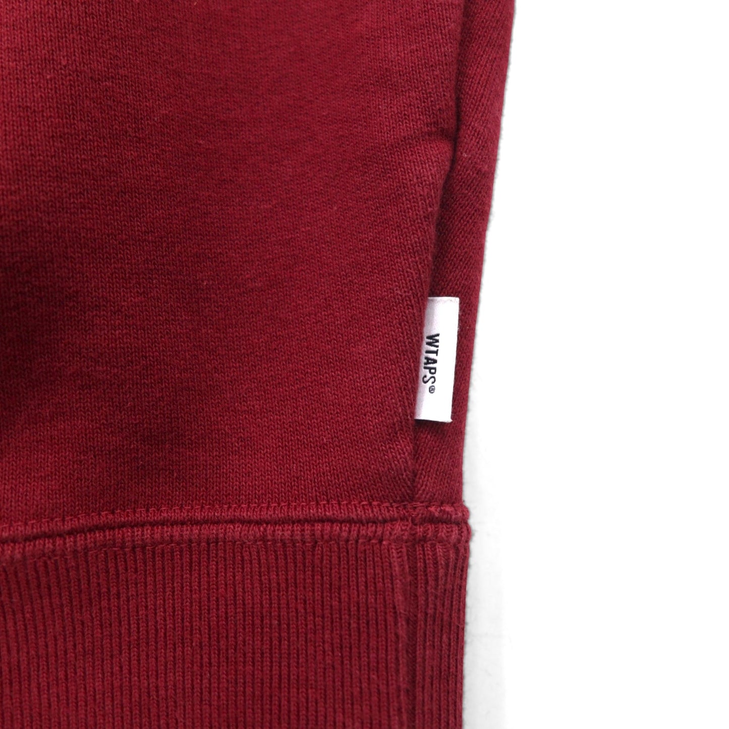 WTAPS バックパッチ クルーネック スウェット ボルドー M コットン 232ATDT-CSM19