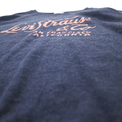 Levi's Classic Crew Print Sweatshirt XL Navy 17387 Made in Sri Lanka