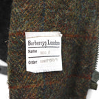 BURBERRY 英国製 90年代 ヴィンテージ 3WAY レイヤード ステンカラーコート M フーデッドベスト ヨーク 一枚袖 玉虫色 裏地ツイード イギリス製