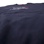 NFL Patriots Embroidered Sweatshirt XL Navy Cotton Fleece Lining SUPER BOWL Champions Big Size