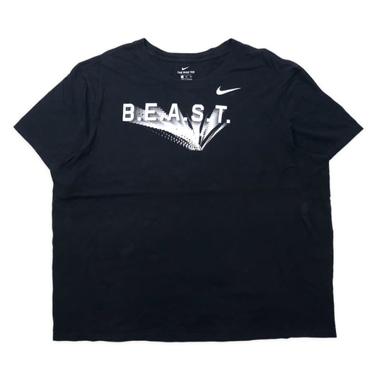 NIKE ビッグサイズ プリントTシャツ 3XL ブラック コットン B.E.A.S.T.