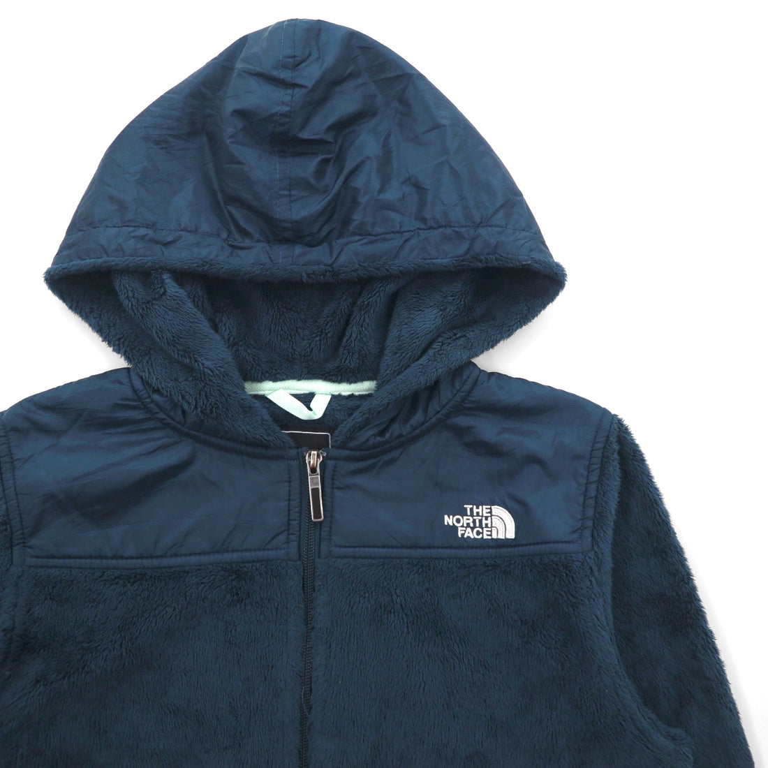 THE NORTH FACE フーデッド フリースジャケット ジップパーカー S ネイビー ドローコード OSO HOODIE ARHB US規格