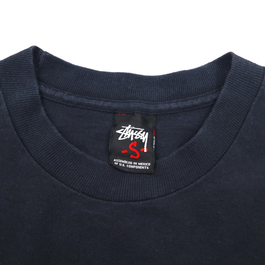 STUSSY スカル パイレーツ プリント Tシャツ S ブラック コットン メキシコ製
