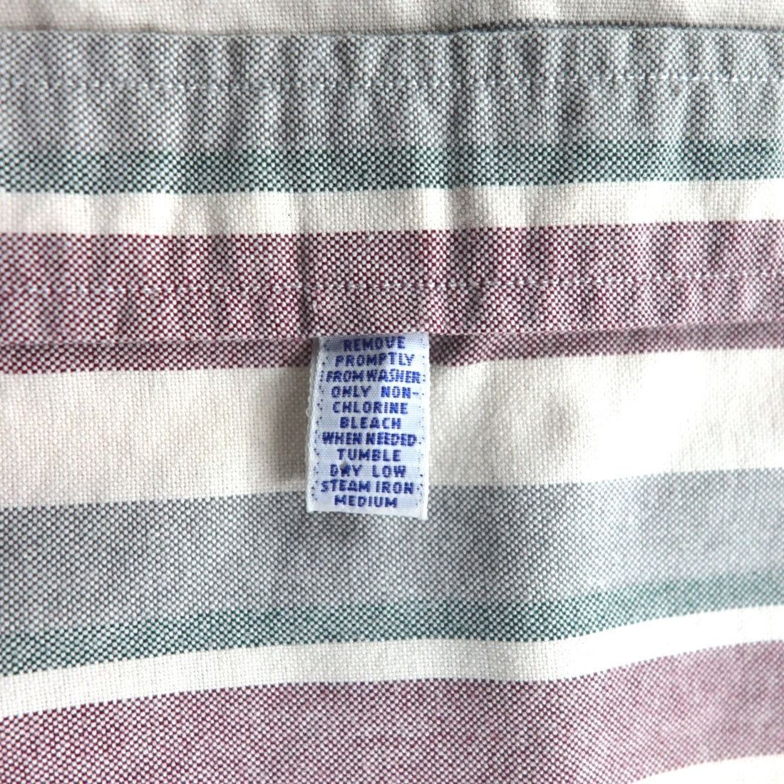 Polo Ralph Lauren 90s Cleric Shirt, Size L, Gray, Striped, Chest Pocket Patch, Emblem