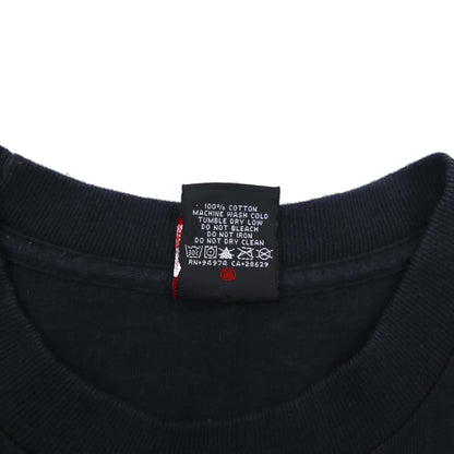 STUSSY Skull Pirate Print T-Shirt, S, Black, Cotton, Made in Mexico