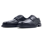 TRADER BAY Italian made plain toe dress shoes 27cm black leather 76444