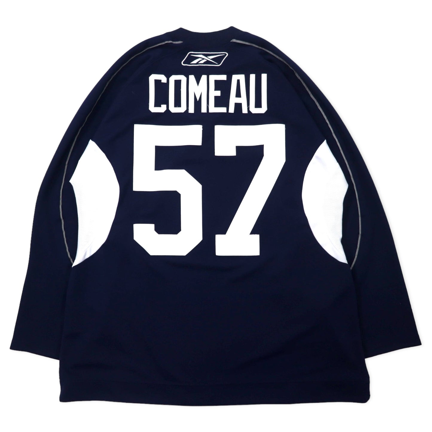 Reebok ホッケーシャツ ゲームシャツ L ネイビー ポリエステル CCM ジャージ NHL NY ISLANDERS ナンバリング ビッグサイズ