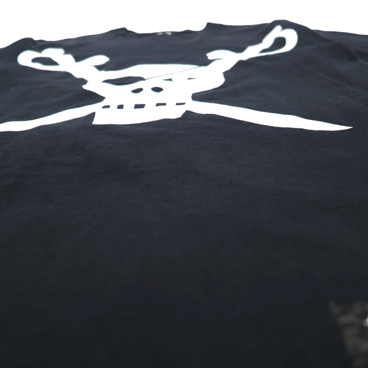 STUSSY Skull Pirate Print T-Shirt, S, Black, Cotton, Made in Mexico