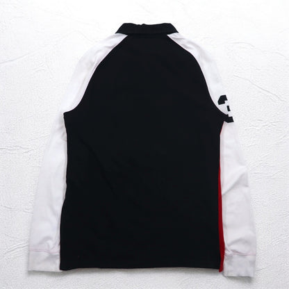 POLO RALPH LAUREN ビッグポニー ラガーシャツ XL レッド スイス POLO DOWNHILL RACING SERIES