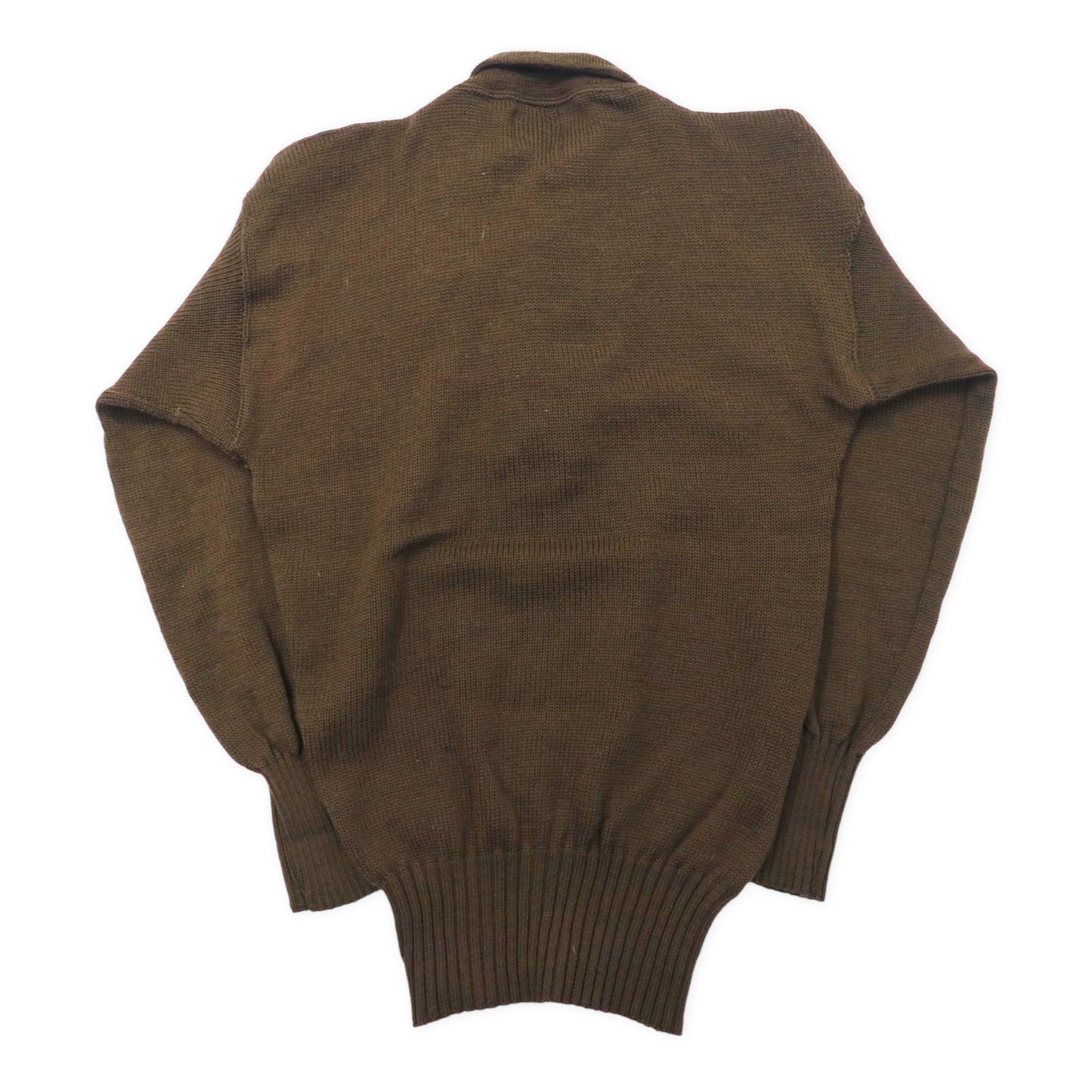 US ARMY 80's 5 button High-necked jeetter command knit XL KHAKI