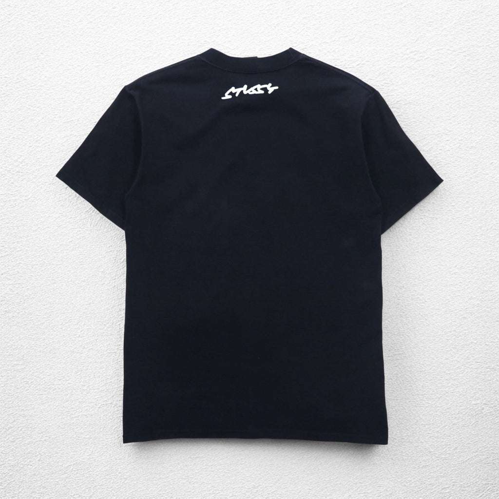 STUSSY スカル パイレーツ プリント Tシャツ S ブラック コットン メキシコ製