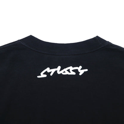 STUSSY Skull Pirate Print T-Shirt, S, Black, Cotton, Made in Mexico