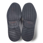 TRADER BAY Italian made plain toe dress shoes 27cm black leather 76444
