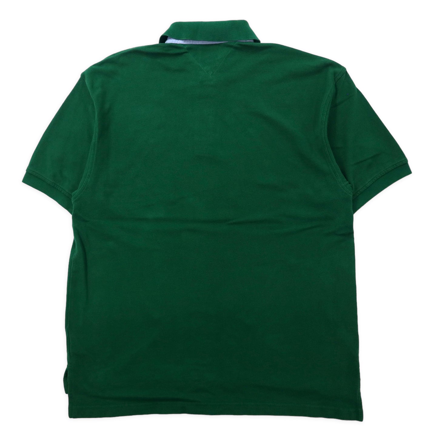 TOMMY HILFIGER 90年代 ビッグサイズ ポロシャツ L グリーン コットン ワンポイントロゴ