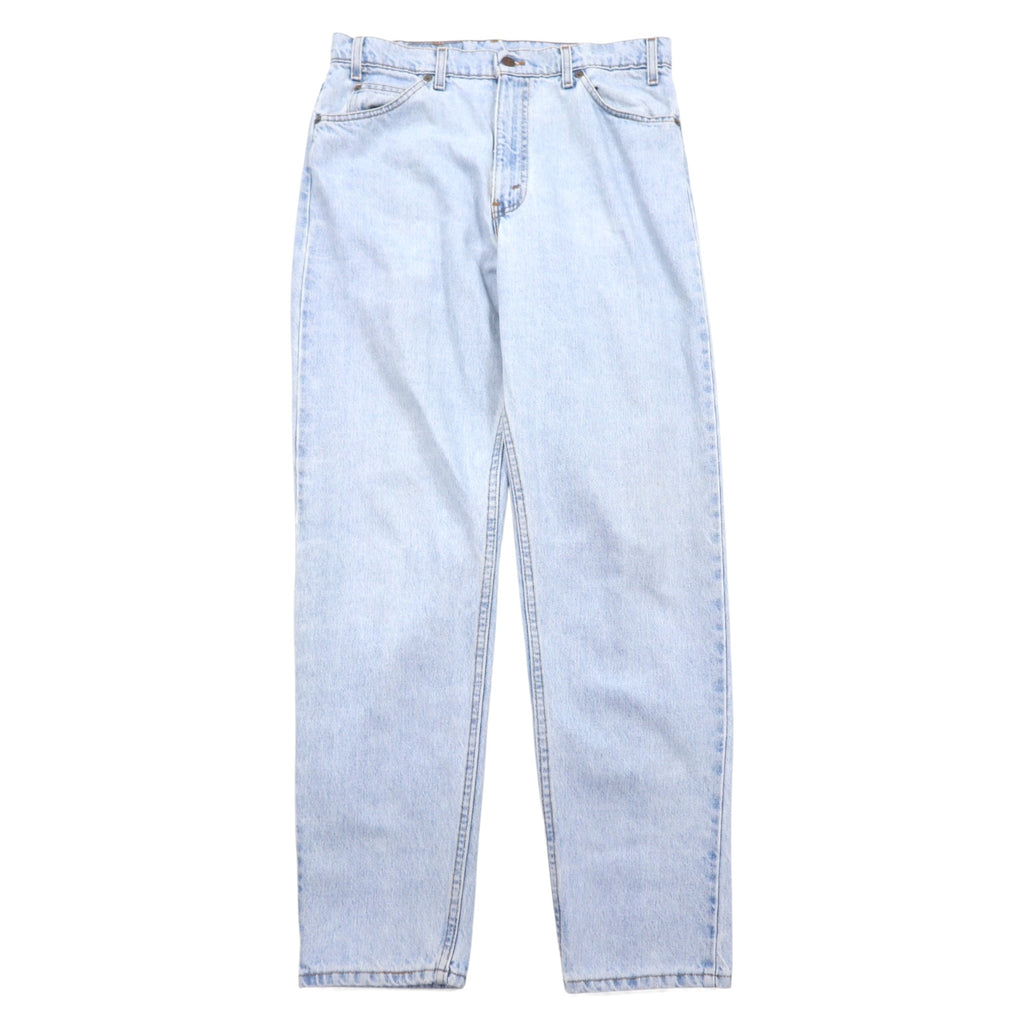 日本然リトテ-古着オンライン-Levi's USA製 550 RELAXED FIT TAPERED テーパード デニムパンツ 34 ブルー コットン ジッパーフライ オレンジタブ-Levi's USA Made 550 RELAXED FIT TAPERED Tapered Denim Pants 34 Blue Cotton Zipper Fly Orange Tab