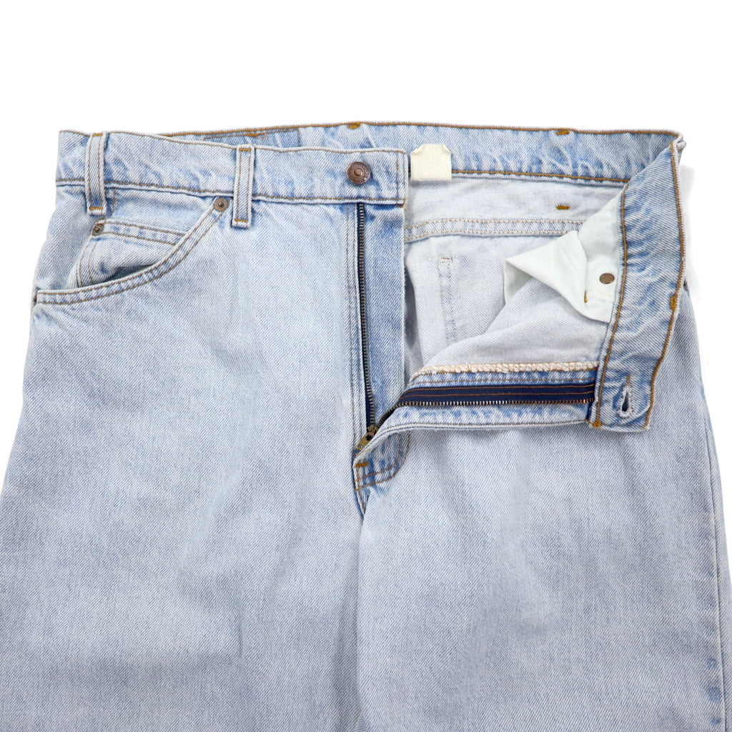 Levi's USA製 550 RELAXED FIT TAPERED テーパード デニムパンツ 34 ブルー コットン ジッパーフライ オレンジタブ