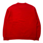 BASSETT WALKER USA製 90年代 Sturdy Sweats プリント スウェット XL レッド コットン QUACK