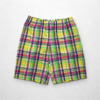 Polo by Ralph Lauren amphibious madras check shorts, half pants, L, yellow, small pony embroidery