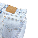 Levi's USA製 550 RELAXED FIT TAPERED テーパード デニムパンツ 34 ブルー コットン ジッパーフライ オレンジタブ