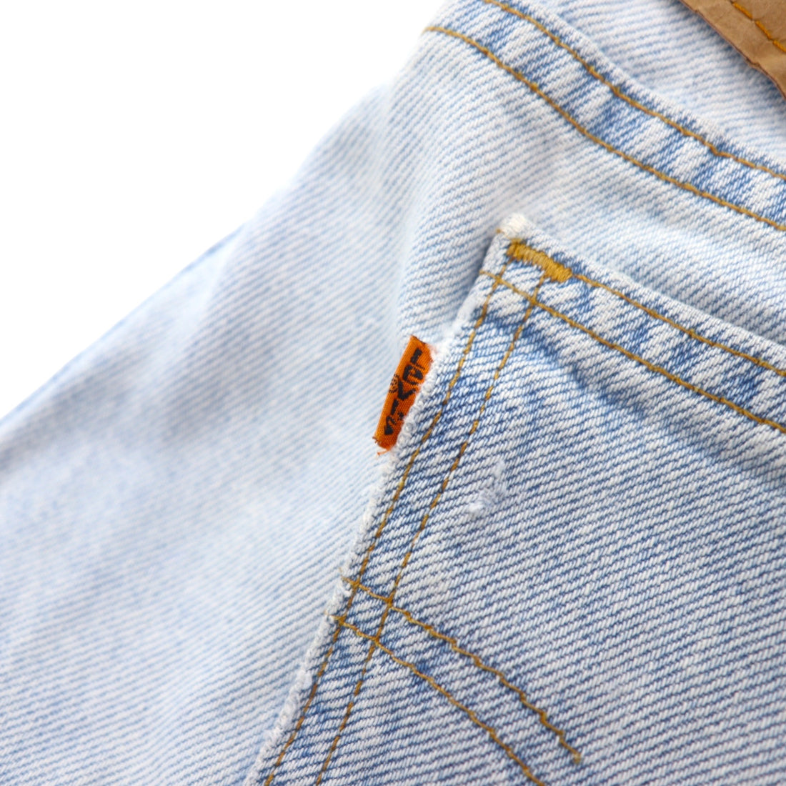 Levi's USA製 550 RELAXED FIT TAPERED テーパード デニムパンツ 34 ブルー コットン ジッパーフライ オレンジタブ