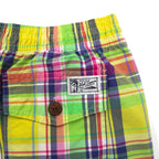 Polo by Ralph Lauren amphibious madras check shorts, half pants, L, yellow, small pony embroidery