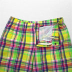 Polo by Ralph Lauren amphibious madras check shorts, half pants, L, yellow, small pony embroidery