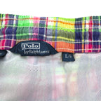 Polo by Ralph Lauren amphibious madras check shorts, half pants, L, yellow, small pony embroidery