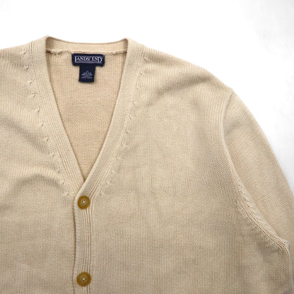 LANDS' END 90年代 プレッピー カーディガン ニット XL ミドルゲージ クラシック アイビー