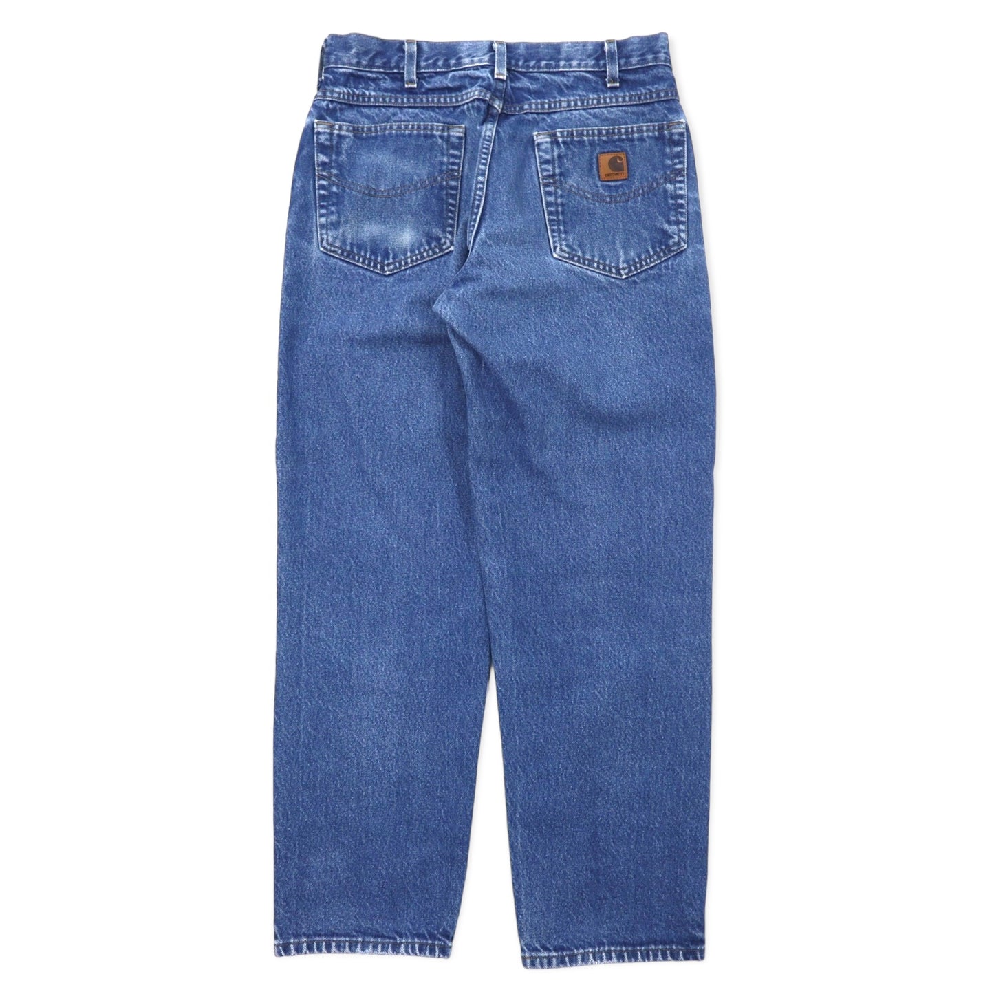 Carhartt バギー デニムパンツ 32 ブルー コットン Loose Fit Tapered B113DST メキシコ製