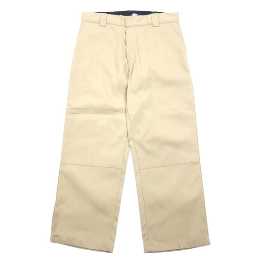 日本然リトテ-古着オンライン-Dickies FLEX ダブルニー ワークパンツ 36 ベージュ コットン LOOSE FIT 85283 メキシコ製-Dickies FLEX Double Knee Work Pants 36 Beige Cotton LOOSE FIT 85283 Mexico Made