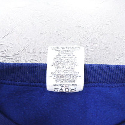 JERZEES Printed Sweatshirt, XL, Blue, Cotton, Fleece Lining, NAACP, Made in Mexico