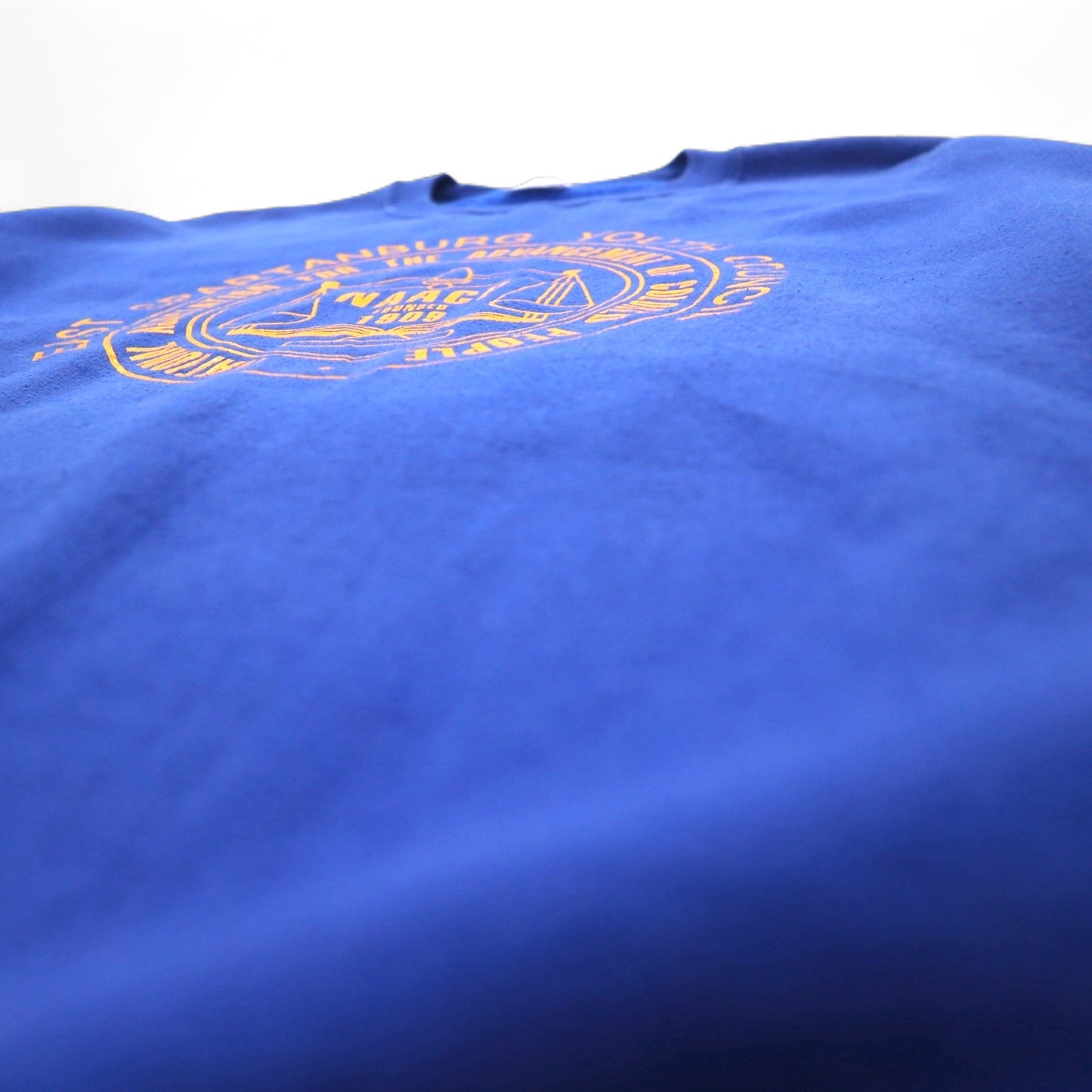 JERZEES Printed Sweatshirt, XL, Blue, Cotton, Fleece Lining, NAACP, Made in Mexico