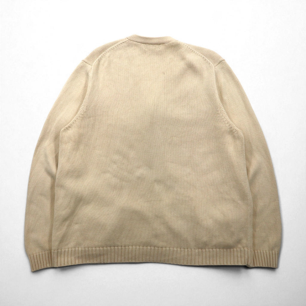 LANDS' END 90年代 プレッピー カーディガン ニット XL ミドルゲージ クラシック アイビー