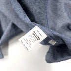 Death to Tennis Zip Up Denim Blouson L Blue Cotton Back Logo Embroidery Made in Japan