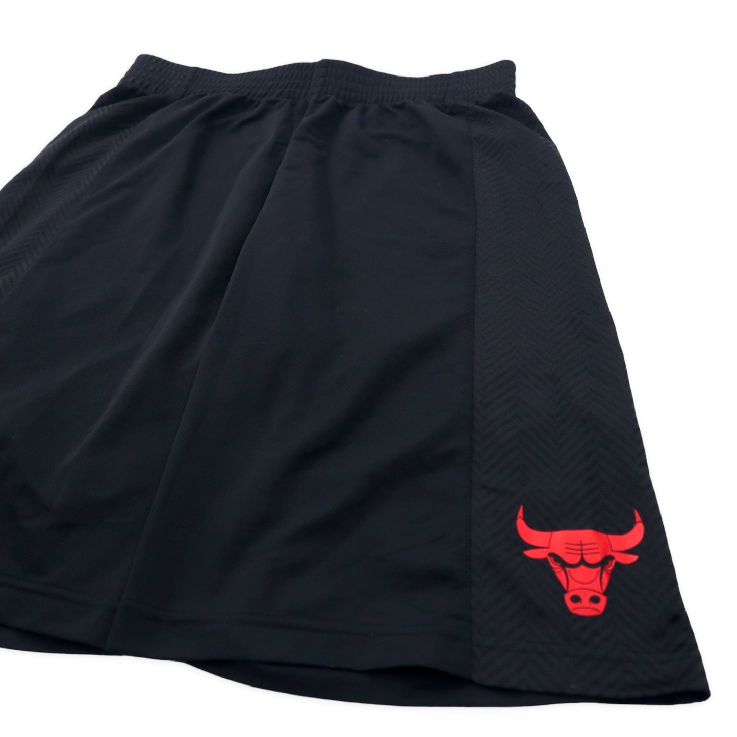 adidas NBA Chicago Bulls ゲームパンツ ハーフパンツ L ブラック ポリエステル シカゴブルズ