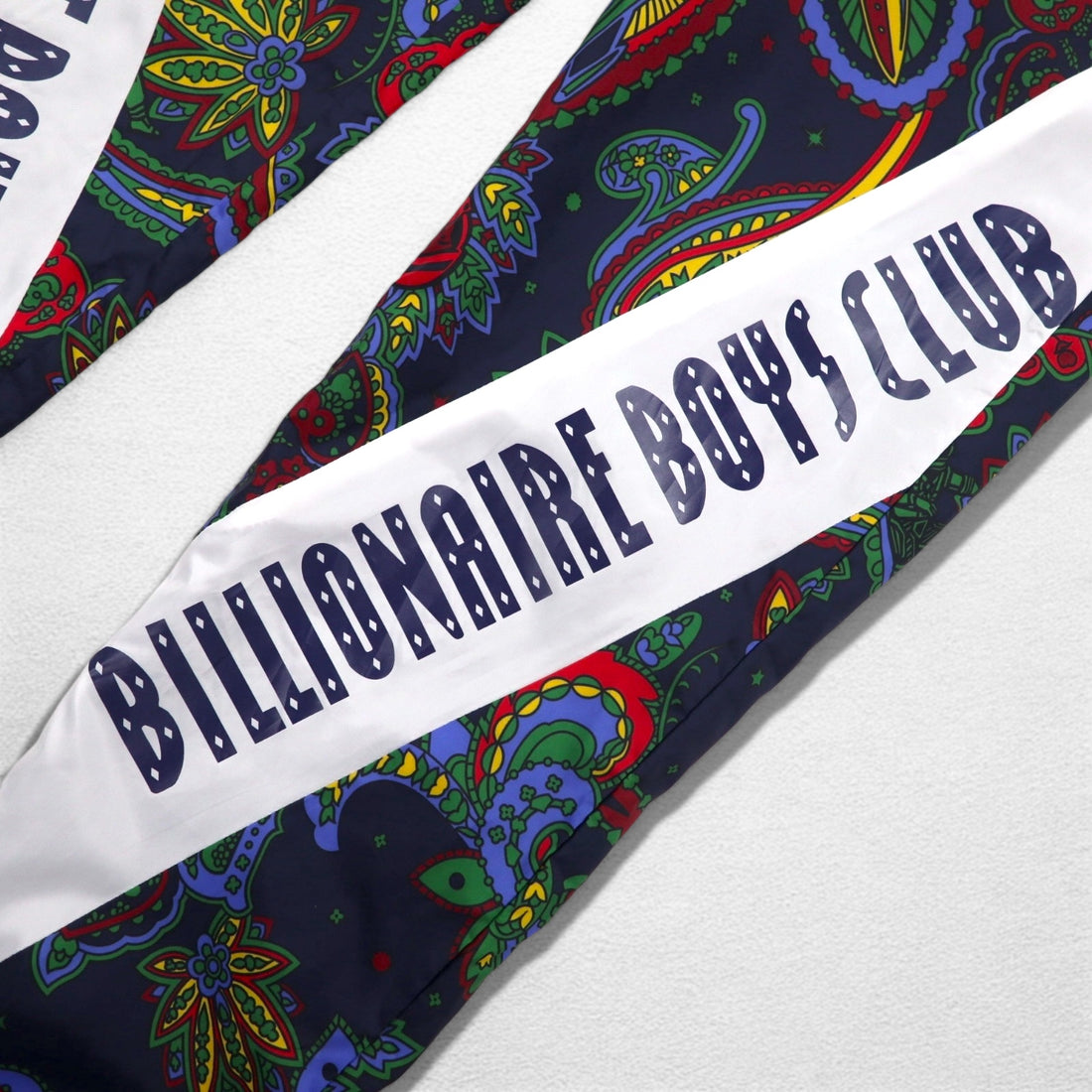 BILLIONAIRE BOYS CLUB Track Pants BB WIND PANTS S Navy All-over Paisley Pattern 881-6106