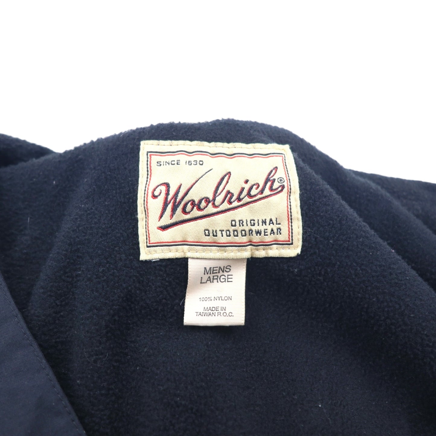 Woolrich 90年代 マウンテンパーカー ナイロンジャケット L グリーン ナイロン 裏地フリース ダブルジップ ドローコード