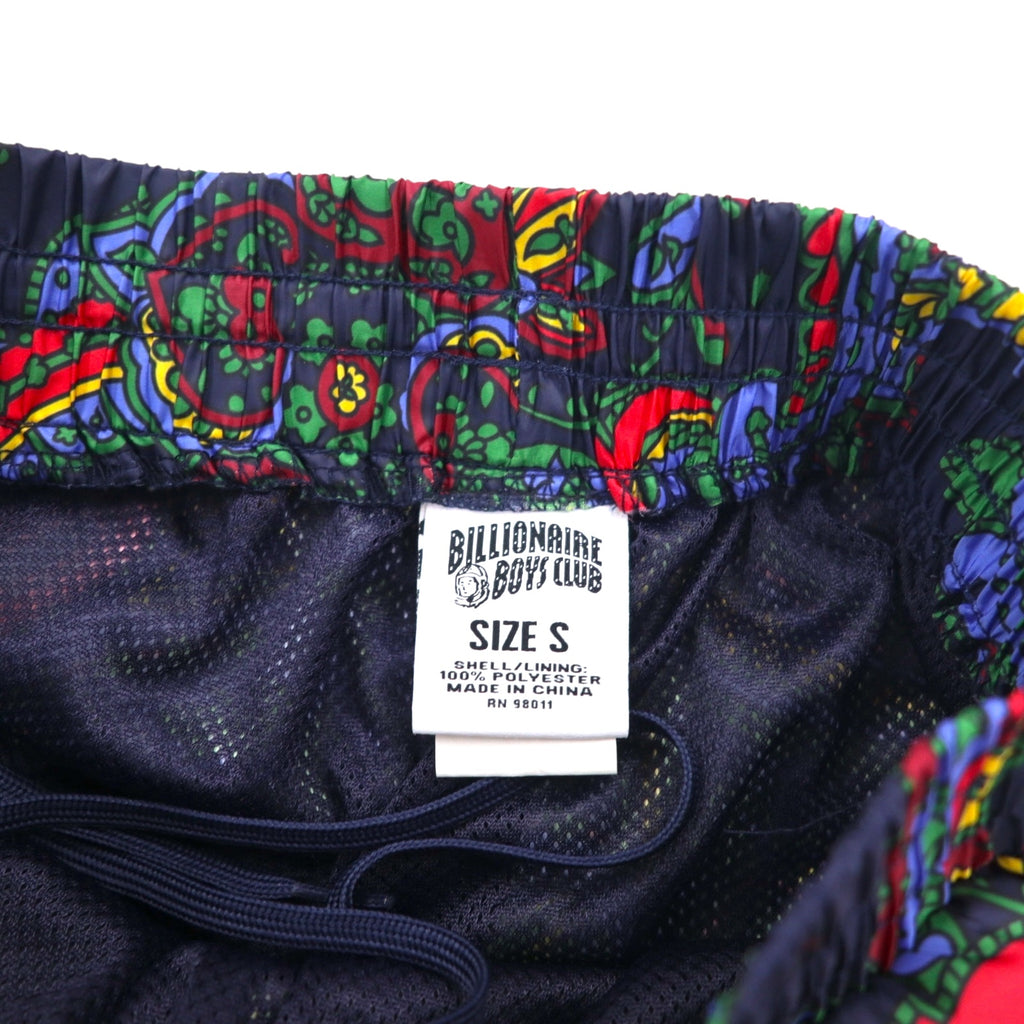 BILLIONAIRE BOYS CLUB Track Pants BB WIND PANTS S Navy All-over Paisley Pattern 881-6106