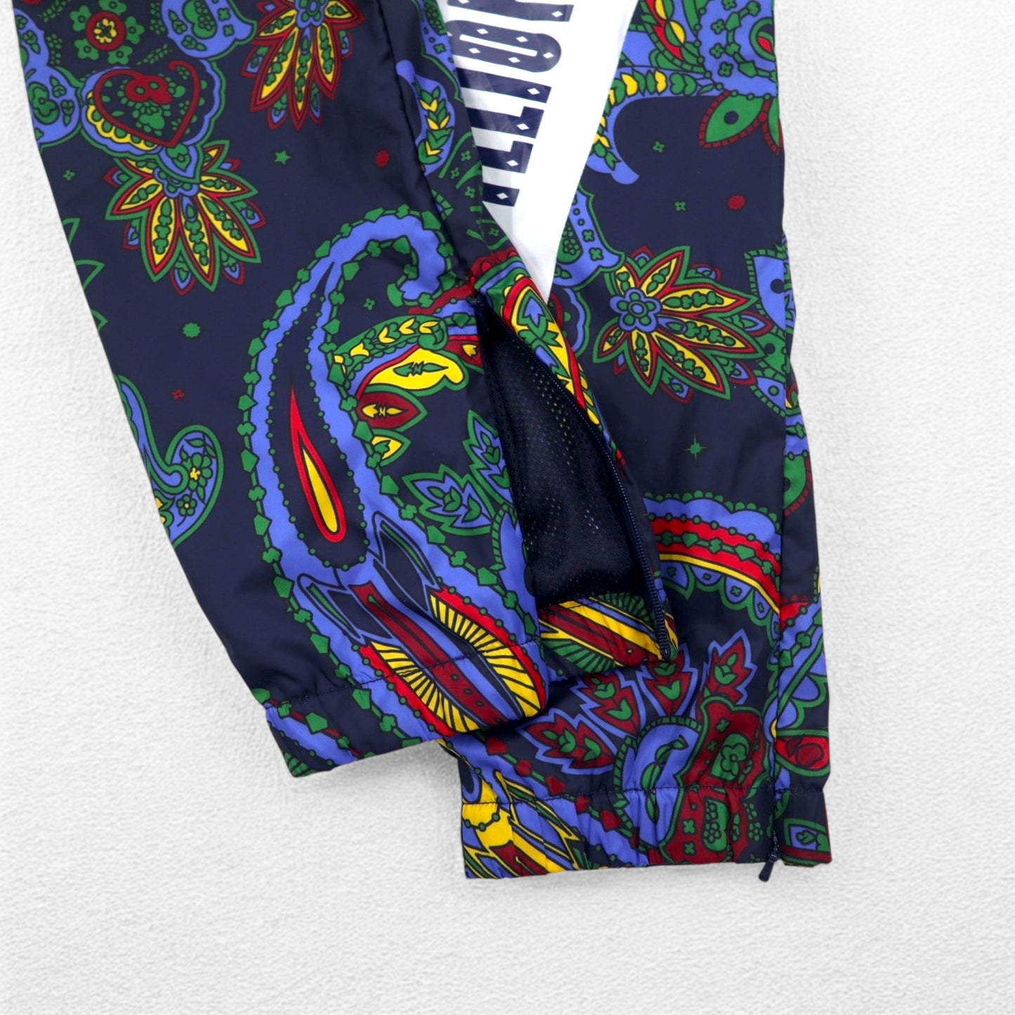 BILLIONAIRE BOYS CLUB トラックパンツ BB WIND PANTS S ネイビー 総柄 ペイズリー 881-6106